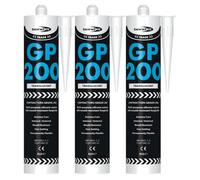 Bond It Gp200 General-Purpose Silicone Sealant - 3X Translucent 275Ml - Premium Silicone Fast-Setting - Mould-Resistant - Flexible