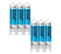 Bond It GP200 General-Purpose Silicone Sealant - 6x Grey, 275ml | Premium Silicone Fast-Setting - Mould-Resistant - Flexible | Sealant for Home - Kitchens - Bathrooms - Showers - & DIY Projects