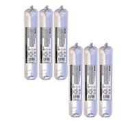 Bond It Gp200 General-Purpose Silicone Sealant - 6X White, 400Ml - Fast-Setting, Mould-Resistant & Flexible Silicone Sealant