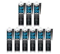 Bond It Gp200 General-Purpose Silicone Sealant - 9X Black, 275Ml - Premium Silicone Fast-Setting - Mould-Resistant - Flexible