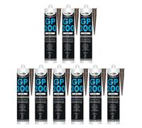 Bond It Gp200 General-Purpose Silicone Sealant - 9X Brown, 275Ml - Premium Silicone Fast-Setting - Mould-Resistant - Flexible