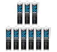 Bond It Gp200 General-Purpose Silicone Sealant - 9X White, 275Ml - Premium Silicone Fast-Setting - Mould-Resistant - Flexible