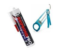 Bond It Gripbond Pro Super Strong Adhesive Hybrid Polymer Sealant Odourless + Caulk Gun