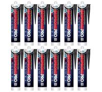 Bond It Gripbond Pro Super Strong Advanced Hybrid Adhesive & Sealant - 12X Black, 310Ml - Odourless - High-Modulus - Non-Shrinking