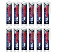Bond It Gripbond Pro Super Strong Advanced Hybrid Adhesive & Sealant - 12X Clear, 310Ml - Odourless - High-Modulus - Non-Shrinking