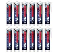 Bond It Gripbond Pro Super Strong Advanced Hybrid Adhesive & Sealant - 12x Crystal Clear, 300ml | Odourless - Non-Shrinking - Rapid Curing | Pro Adhesive OverPaintable - Moist Surface Adhesion Sealant