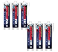 Bond It Gripbond Pro Super Strong Advanced Hybrid Adhesive & Sealant - 6x Crystal Clear, 300ml | Odourless - Non-Shrinking - Rapid Curing | Pro Adhesive Over-Paintable - Moist Surface Adhesion Sealant