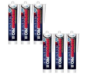 Bond It Gripbond Pro Super Strong Advanced Hybrid Adhesive & Sealant - 6x White, 300ml | Odourless - Non-Shrinking - Rapid Curing | Pro Adhesive OverPaintable - Moist Surface Adhesion Sealant
