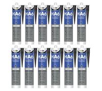 Bond It Ha6 High Modulus Marine Silicone Sealant, 12X Black, 310Ml - Aquarium-Safe, Uv & Saltwater Resistant, Waterproof, Flexible
