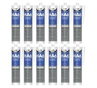 Bond It HA6 High Modulus Marine Silicone Sealant - 12x Translucent 310ml | Aquarium-Safe - UV & Saltwater Resistant - Waterproof - Flexible | Ideal Sealant for Glass - Gaskets - & High Movement Joints