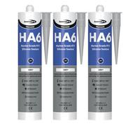 Bond It Ha6 High Modulus Marine Silicone Sealant - 3X Grey, 310Ml - Aquarium-Safe, Uv & Saltwater Resistant, Waterproof, Flexible