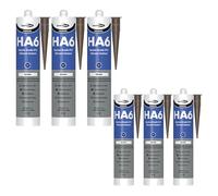 Bond It HA6 High Modulus Marine Silicone Sealant - 6x Brown, 310ml | Aquarium-Safe - UV & Saltwater Resistant - Waterproof - Flexible | Ideal Sealant for Glass - Gaskets - & High Movement Joints