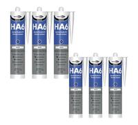 Bond It Ha6 High Modulus Marine Silicone Sealant - 6X White, 310Ml - Waterproof - Aquarium-Safe, Uv & Saltwater Resistant