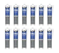 Bond It Ha6 Silicone Rubber Sealant Seals Translucent 310Ml - Pack Of 12