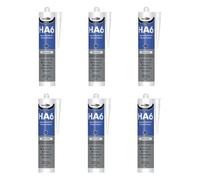 Bond It Ha6 Silicone Rubber Sealant Seals Translucent 310Ml - Pack Of 6