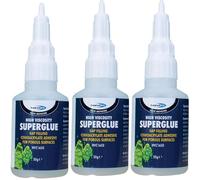 Bond It High Viscosity Super Glue Clear 3 Pack (50 ml Each) - Extra Strong Cyanoacrylate Adhesive for Plastic, Wood, Rubber, glue for plasticetal & Ceramic - All-Purpose Heavy-Duty Glue