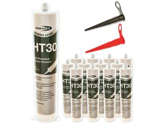 Bond-It HT30 Heat Resistant Silicone High Temp Sealant (12 Pack) - Black