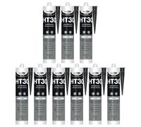 Bond It Ht30 High Temperature Silicone Sealant - 9X Black, 310Ml - Heat Resistant Up To 300C - Uv Resistant For Ovens - Engines