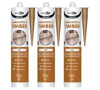 Bond It LAMI-MATE Flexible Sealant & Gap-Filler - 3x Pine, 285ml | Premium Sealant Filler for Timber & Laminate Flooring | Paintable & Stainable - Non-Shrinking - Interior & Exterior Use