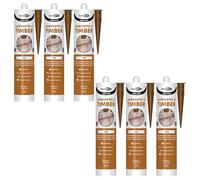 Bond It LAMI-MATE Flexible Sealant & Gap-Filler - 6x Teak, 285ml | Premium Sealant Filler for Timber & Laminate Flooring | Paintable & Stainable - Non-Shrinking - Interior & Exterior Use