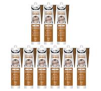 Bond It LAMI-MATE Flexible Sealant & Gap-Filler - 9x Teak, 285ml | Premium Sealant Filler for Timber & Laminate Flooring | Paintable & Stainable - Non-Shrinking - Interior & Exterior Use