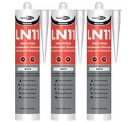Bond It Ln11 Firescreen Silicone Sealant - 3X White, 310Ml - Fire Resistant Neutral Cure Silicone Sealant With 4-Hour Fire Rating