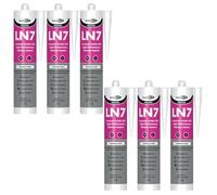 Bond It LN7 Premium Low Modulus Neutral Cure Silicone - 6x Translucent, 310ml | Premium Grade Silicone | Versatile Silicone Sealant for Glass - Metals - Plastics - & Construction Applications