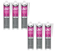 Bond It Ln7 Premium Low Modulus Neutral Cure Silicone - 6X White, 310Ml - Premium Grade Silicone - Versatile Silicone Sealant