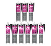 Bond It Ln7 Premium Low Modulus Neutral Cure Silicone - 9X Black, 310Ml - Premium Grade Silicone - Versatile Silicone Sealant