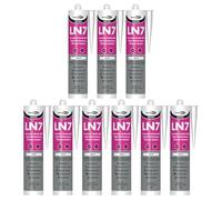 Bond It LN7 Premium Low Modulus Neutral Cure Silicone - 9x White, 310ml | Premium Grade Silicone | Versatile Silicone Sealant for Glass - Metals - Plastics - & Construction Applications