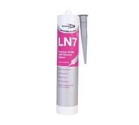 Bond It LN7 Premium Low Modulus Neutral Cure Waterproof Pure LMN Silicone Sealant 100% Pure Silicone Glass Ceramic Metal 310ml (Aluminium)