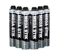 Bond It Mega Stik PU Adhesive Foam 750ml, 6 Cans