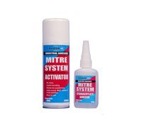 Bond It Mitre Bonding System Kit Activator 200ml & Superglue 50g Joint Wood Glue
