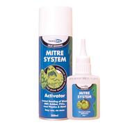 Bond It MITRE KIT - High Viscosity Gap-Filling Adhesive and Accelerator Twin Pack (Clear, 50g + 200ml) | Instant Bonding Super Glue for Wood - MDF - PVC - Rubber - and Plastics