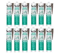 Bond It Multi-Mate High Modulus Silicone Sealant 12X Brown 285Ml - Multipurpose, Mould-Resistant, Waterproof - Interior & Exterior