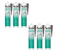 Bond It Multi-Mate High Modulus Silicone Sealant 6X Brown, 285Ml - Multipurpose, Mould-Resistant, Waterproof - Interior & Exterior