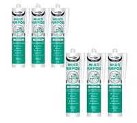Bond It Multi-Mate High Modulus Silicone Sealant - 6X Translucent 285Ml - Multipurpose Silicone Sealant For Home - Kitchens - Bath