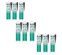Bond It Multi-Mate High Modulus Silicone Sealant 9X Black, 285Ml - Multipurpose, Mould-Resistant, Waterproof, Interior & Exterior