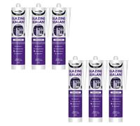 Bond It Pro-Mate Low Modulus Glazing Silicone - 6X Translucent, 310Ml - Glazing Silicone Sealant Waterproof - Flexible Sealant
