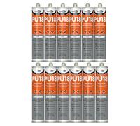 Bond It PU18 High Strength Polyurethane Adhesive and Sealant - 12x Black, 310ml | Sealant Adhesive - Oil & Chemical Resistant | Flexible Sealant for Engineering - Construction - Automotive & Marine
