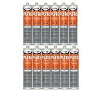 Bond It Pu18 High Strength Polyurethane Adhesive And Sealant - 12X Black, 310Ml - Sealant Adhesive - Oil & Chemical Resistant
