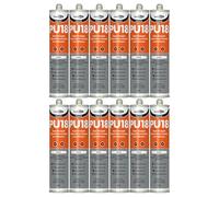 Bond It PU18 High Strength Polyurethane Adhesive and Sealant - 12x White, 310ml | Sealant Adhesive - Oil & Chemical Resistant | Flexible Sealant for Engineering - Construction - Automotive & Marine