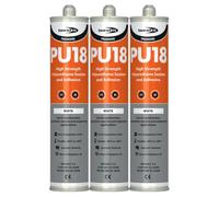 Bond It Pu18 High Strength Polyurethane Adhesive And Sealant - 3X White, 310Ml - Sealant Adhesive - Oil & Chemical Resistant