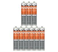 Bond It PU18 High Strength Polyurethane Adhesive and Sealant - 9x Grey, 310ml | Sealant Adhesive - Oil & Chemical Resistant | Flexible Sealant for Engineering - Construction - Automotive & Marine