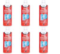 Bond It Pvcu Fast Acting Solvent Cleaner Clear, 1L (Red Bottle) Bdc003(N) (Pack Of 6)