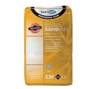 Bond It Rapid-Flex Tile Adhesive 20kg Grey Fast Setting Flexible Cement Based Adhesive for Walls & Floors Grout Ready in 2 Hours For Ceramic & Stone Tiles