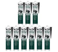 Bond It Roof-Mate Roof & Gutter Lap Jointing Sealant - 9X Black, 285Ml - Waterproof - Weatherproof - Flexible Silicone Sealant