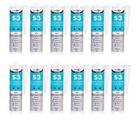 Bond It S3 Bathroom Sanitary Premium Grade Silicone White 310Ml Pack Of 12