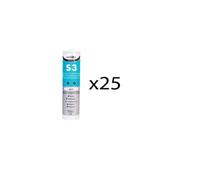 Bond It S3 Bathroom Sanitary Premium Grade Silicone White 310Ml Pack Of 25