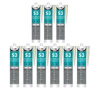 Bond It S3 Sanitary Silicone Sealant - 9X Ivory, 285Ml - Premium Sanitary Grade Sealant - Mould-Resistant - Waterproof - Flexible